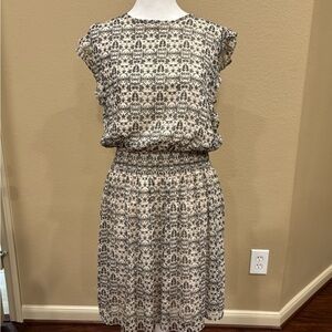 Mossimo Supply Co Black and White Dress with Geometric Design
